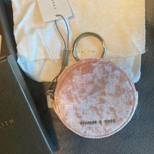 Charles & Keith pink pouch wallet